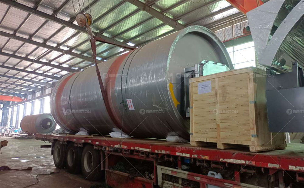 BLJ-16蘇丹廢舊輪胎煉油設(shè)備發(fā)貨