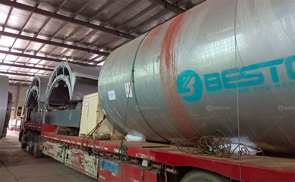 BLJ-16蘇丹廢舊輪胎煉油設(shè)備發(fā)貨